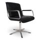 Swivel conference/dining chair in leather Wilkhahn Delta, by Delta Group, 1960