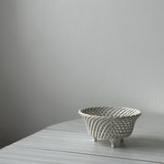Bowl - braided salad bowl in French ceramic