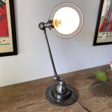 Jieldé lamp 1 arm 40cm industrial graphite Jean Louis Domecq 1950