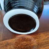 Flamed stoneware pitcher
