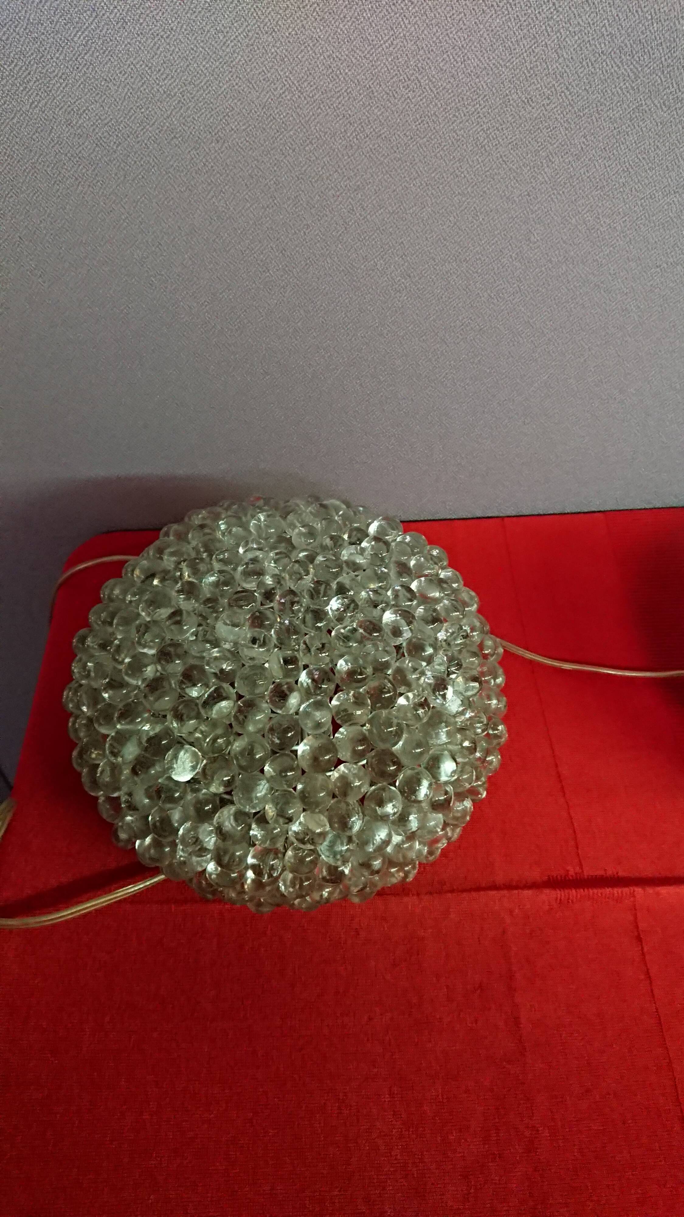 Lot of 2 glass lamps