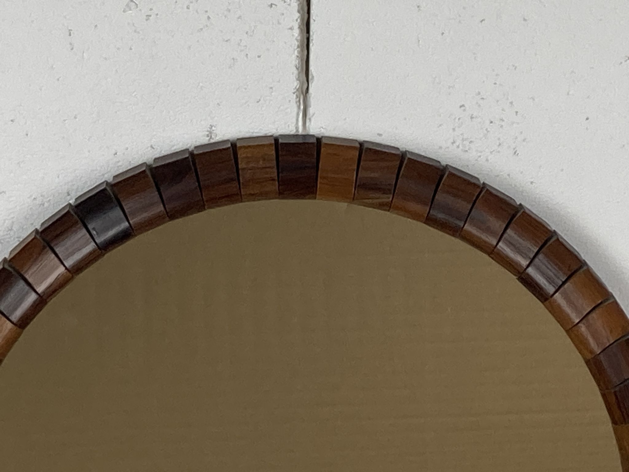 Mid-Century Danish Teak & Rosewood Mirror, 1960s