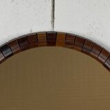 Mid-Century Danish Teak & Rosewood Mirror, 1960s