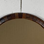 Mid-Century Danish Teak & Rosewood Mirror, 1960s