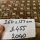Vintage turkish rug 250x157 cm shabby distressed carpet large