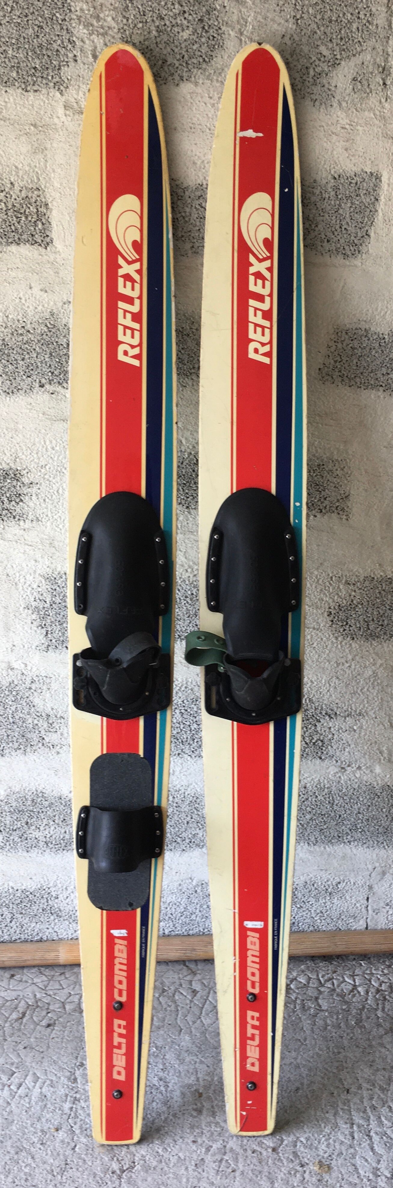 Wooden water skis