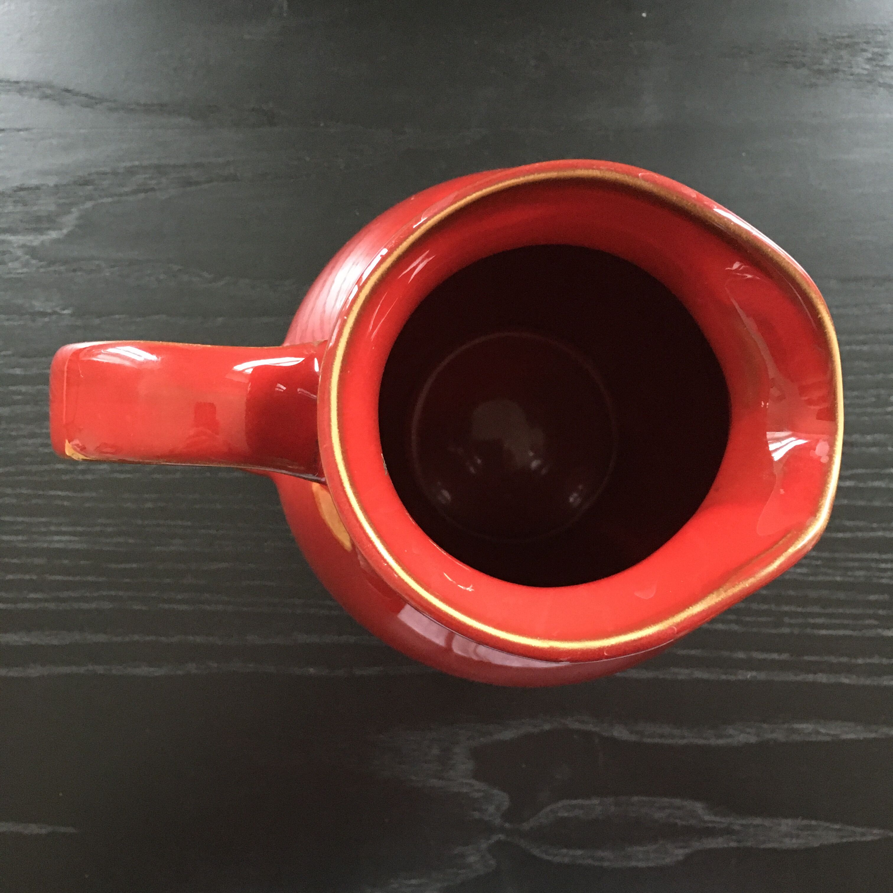 Dark red pitcher
