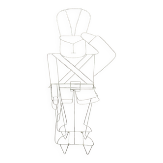 Figurine en fil de fer représentant un soldat anglais, années 1980