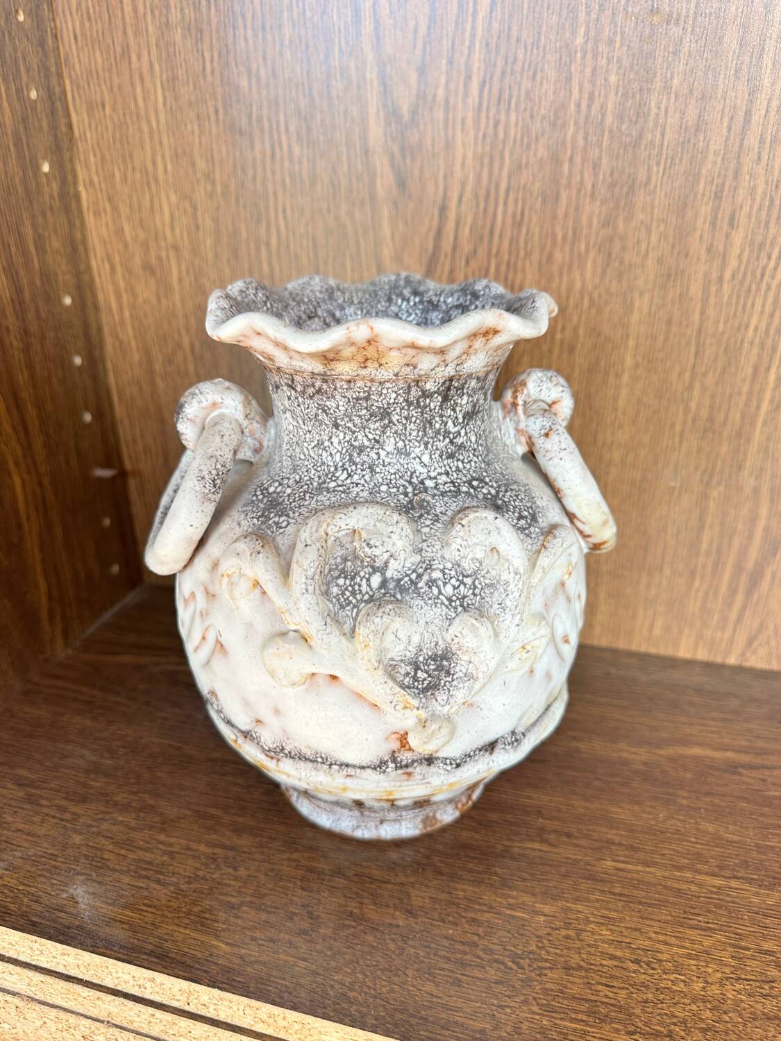 Terracotta amphora vase