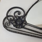 Art deco wrought iron mirror