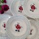 Assiettes creuses anciennes X6 modèle "René" de la manufacture française de Digoin