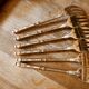 Set of 6 melon forks, cake forks