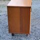 Vintage gold blond oak row 3 sliding doors