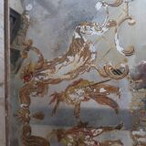 Table basse en verre églomisé