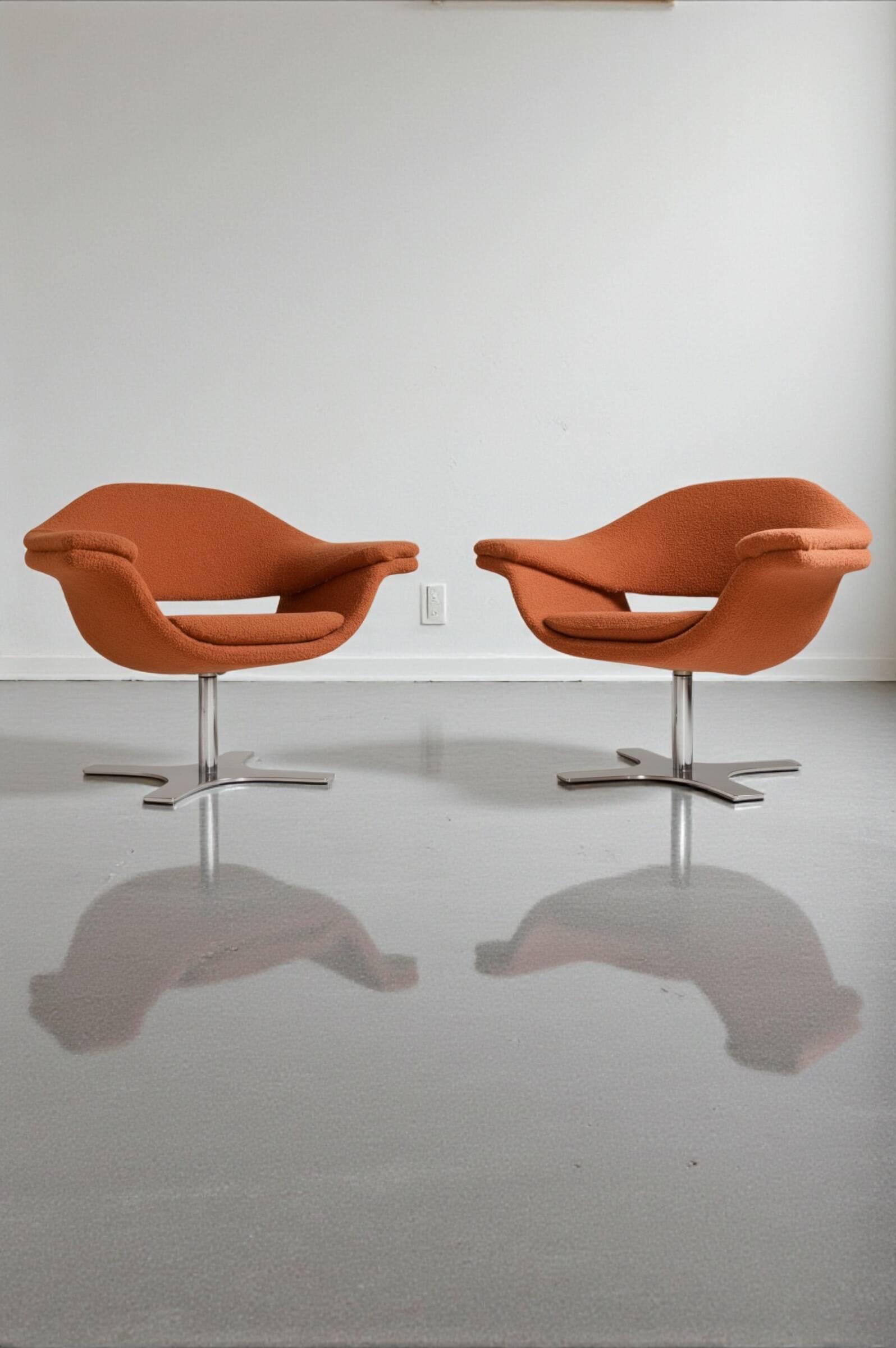 Pair of Hi-Cove swivel armchairs - Ferruccio Laviani for Molteni & Cie