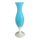 Vase opaline vintage bleu clair