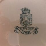 Soup-tureen in opaque porcelain from gien "venice"