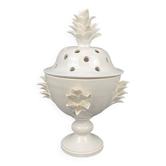 Jean Roger, vintage ceramic pique pineapple flowers circa 1960