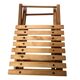 Folding wooden stool