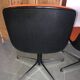 Paire de fauteuils de bureau pivotant orange année 70