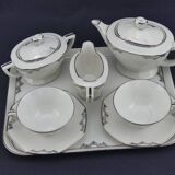 Art Deco tête-à-tête in Limoges porcelain by Legrand