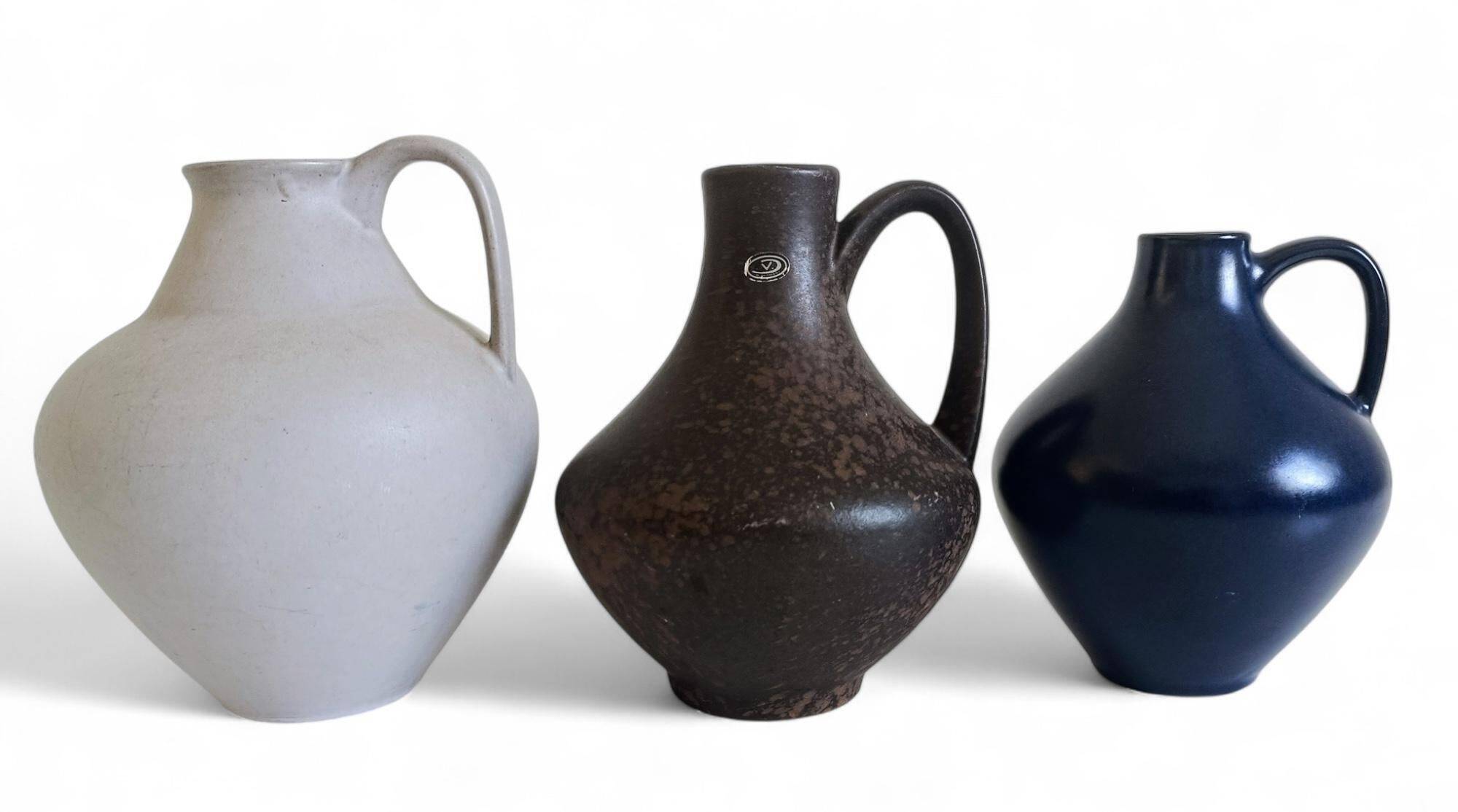 Set of Three Mid-Century Minimalist Vases by Fritz Van Daalen, Germany