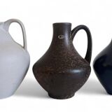 Set of Three Mid-Century Minimalist Vases by Fritz Van Daalen, Germany