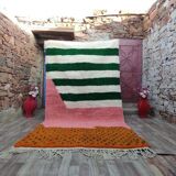 Tapis en laine beni ouraine fait main