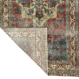 Anatolian handmade vintage rug 222 cm x 117 cm
