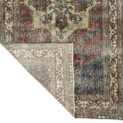 Anatolian handmade vintage rug 222 cm x 117 cm
