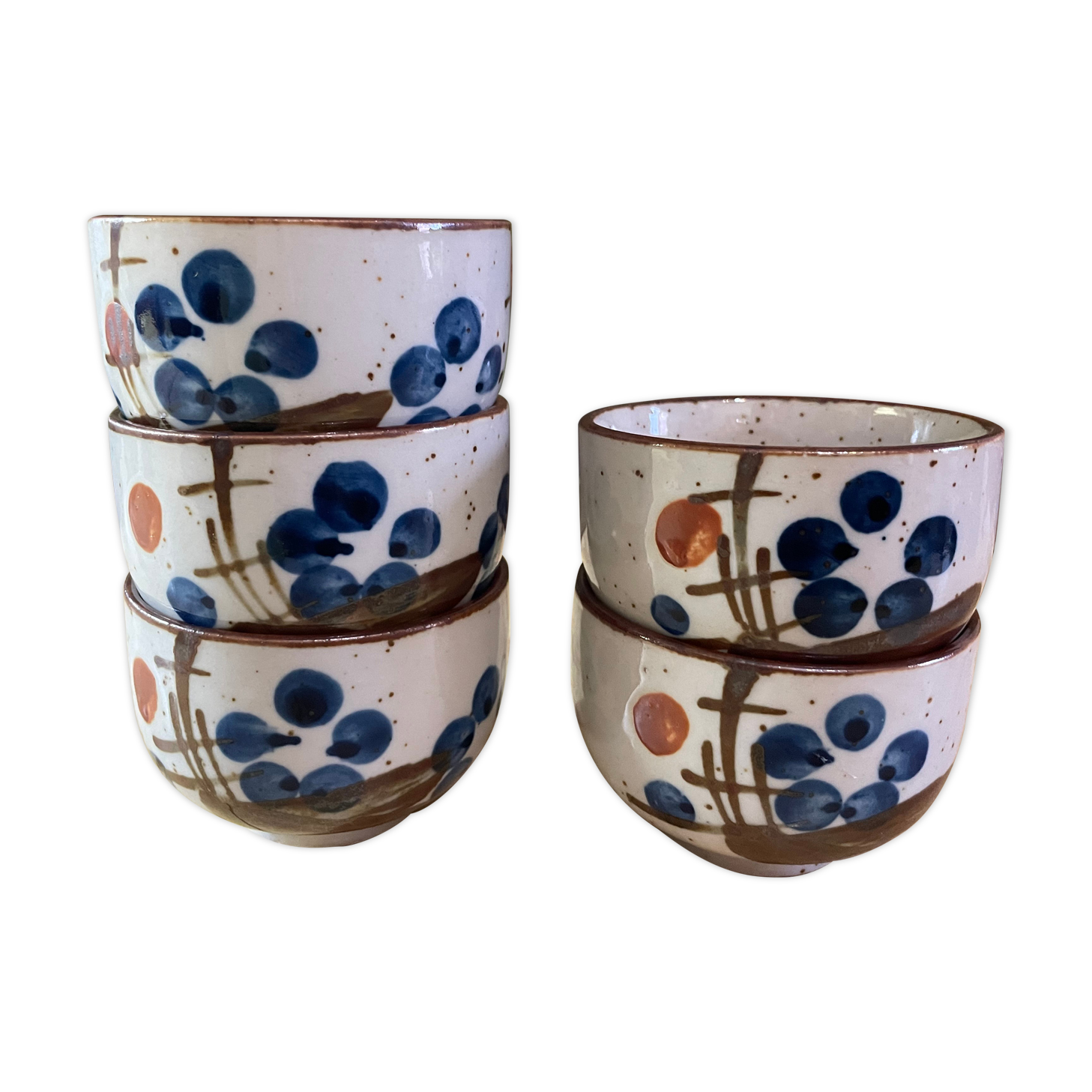 Vintage Japanese tea bowls