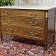 Louis XVI commode in mahogany with a marble top from the 1950s.