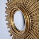 Vintage golden sunburst mirror