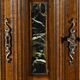 Petit Buffet Deux Corps en Noyer Massif, style Renaissance – Milieu XIXe