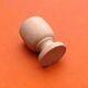 Two shells on foot shower turned wood raw finish