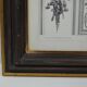 Room framed under glass "architecture and sculpture Louis XVI"