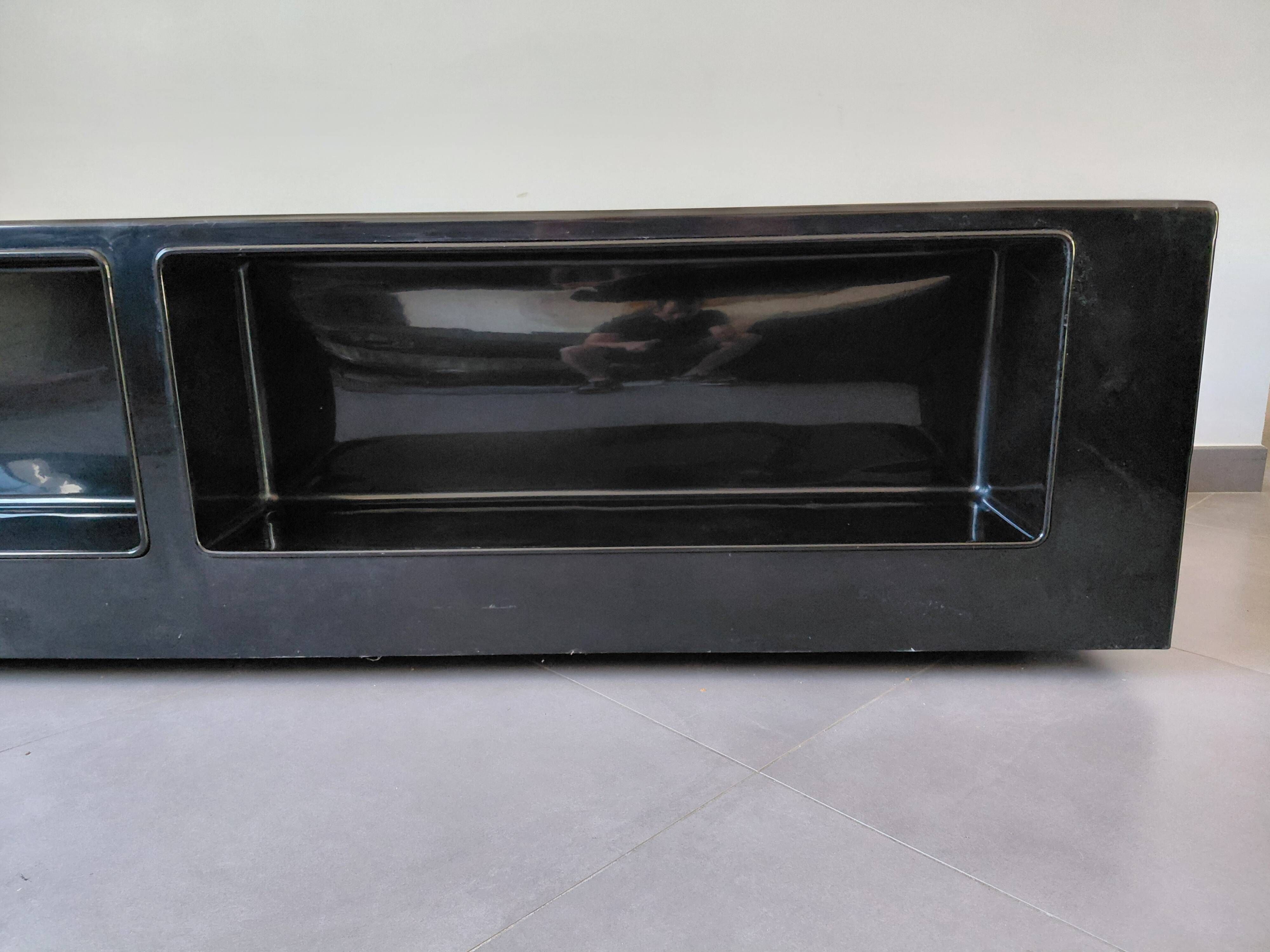 Cini Boeri - Gradual Lounge Sofa Black Leather Knoll/Gavina