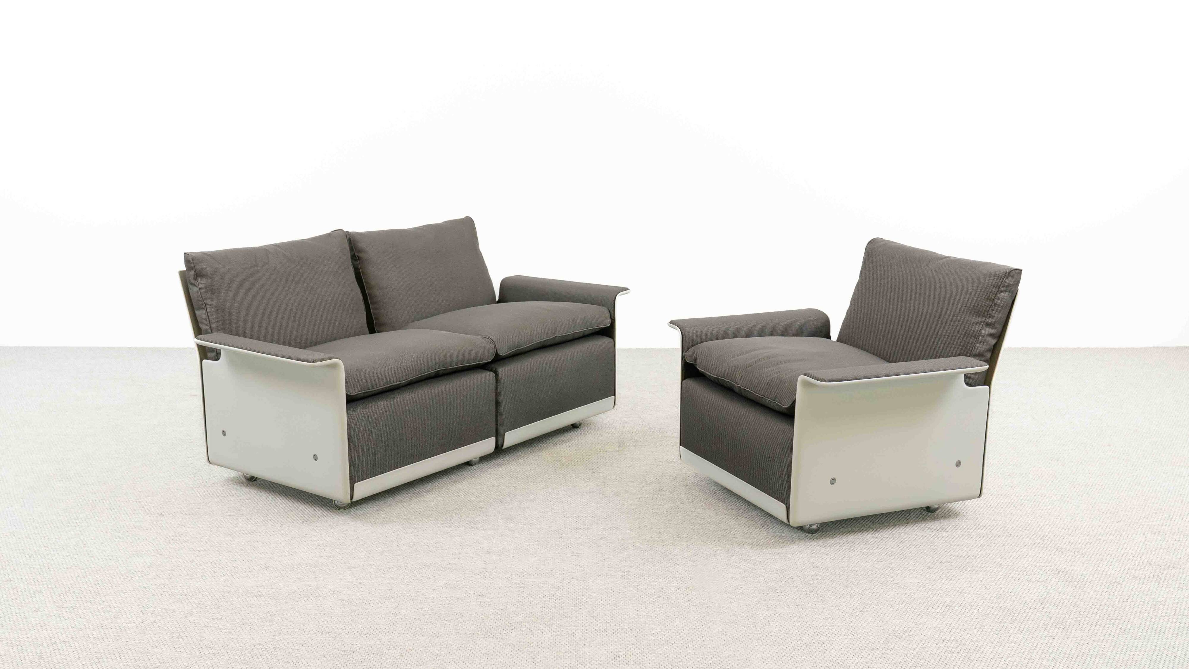 Vitsoe seatgroup by dieter rams, model 620, easychair+sofa