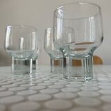 Set of 5 stemmed glasses
