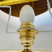 Lampadaire laiton vintage, tripode circa 1960s