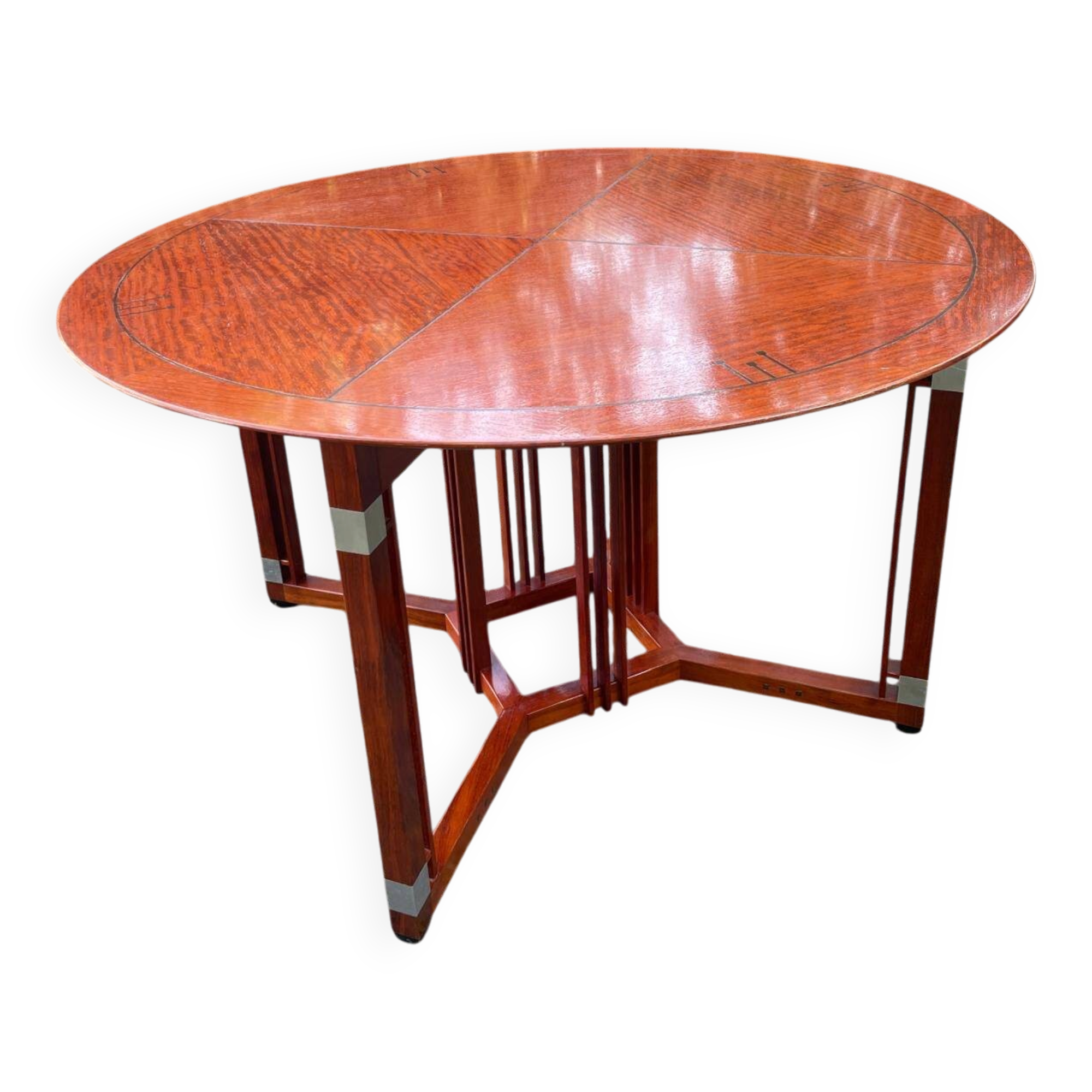 Round art deco dining table - schuitema (decoforma collection) - ø 130 cm