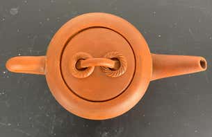 Chinese Terracotta Teapot from Yixing - circa 1900 China Qing Period