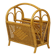 Vintage Boho Bamboo Rattan Magazine Rack 80s