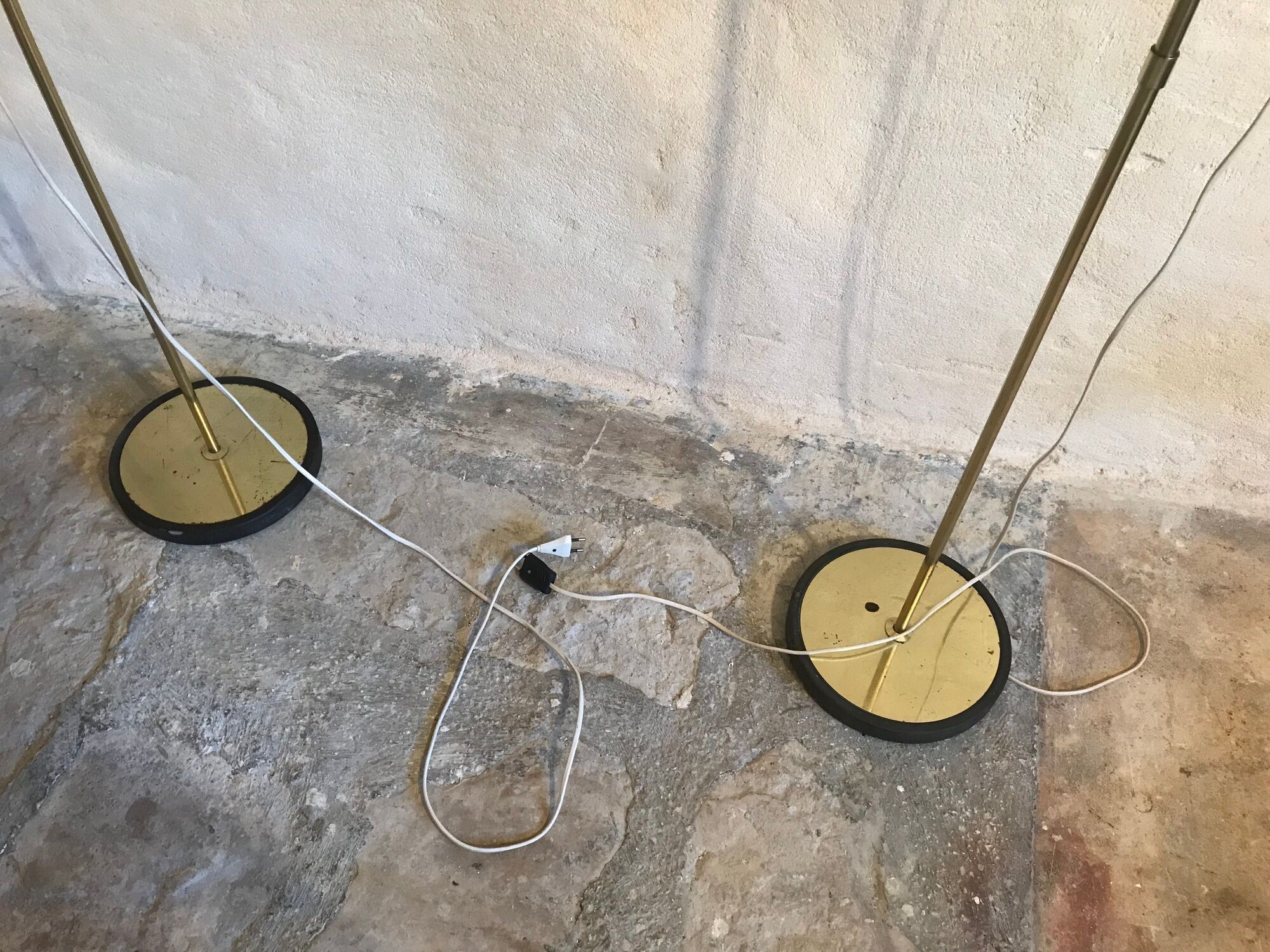 Pair of Gura Leuchten adjustable floor lamps, Germany, 1970's