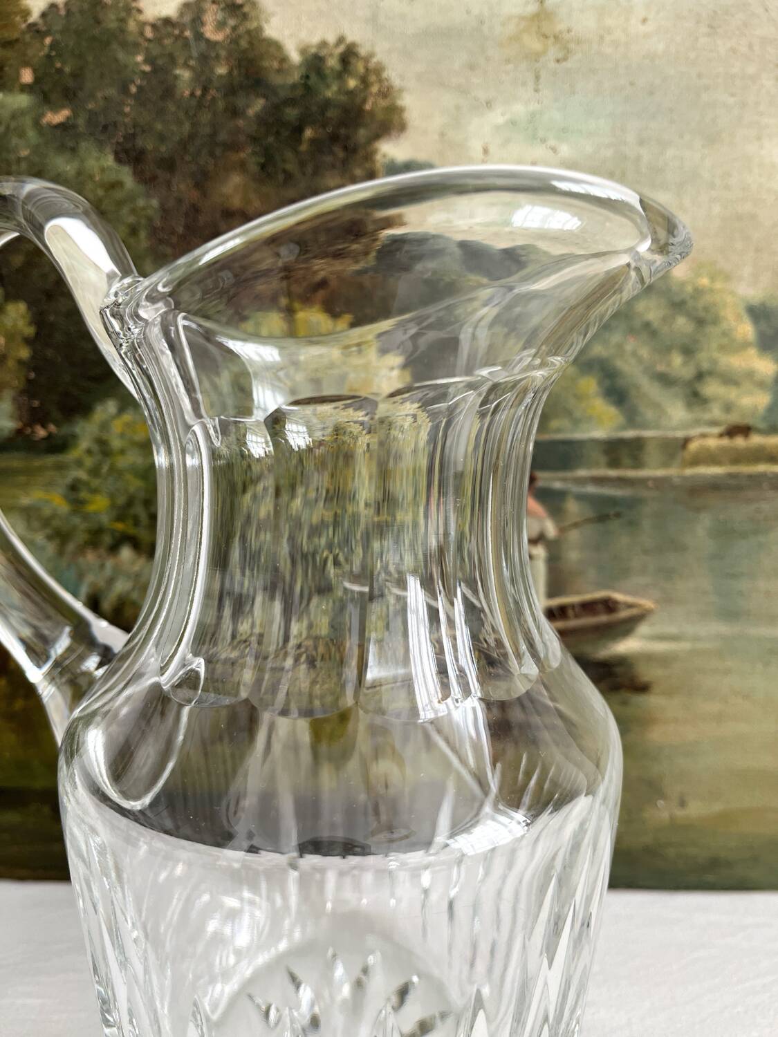 Saint Louis cut crystal water pitcher