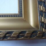 Gilded wood and stucco frame