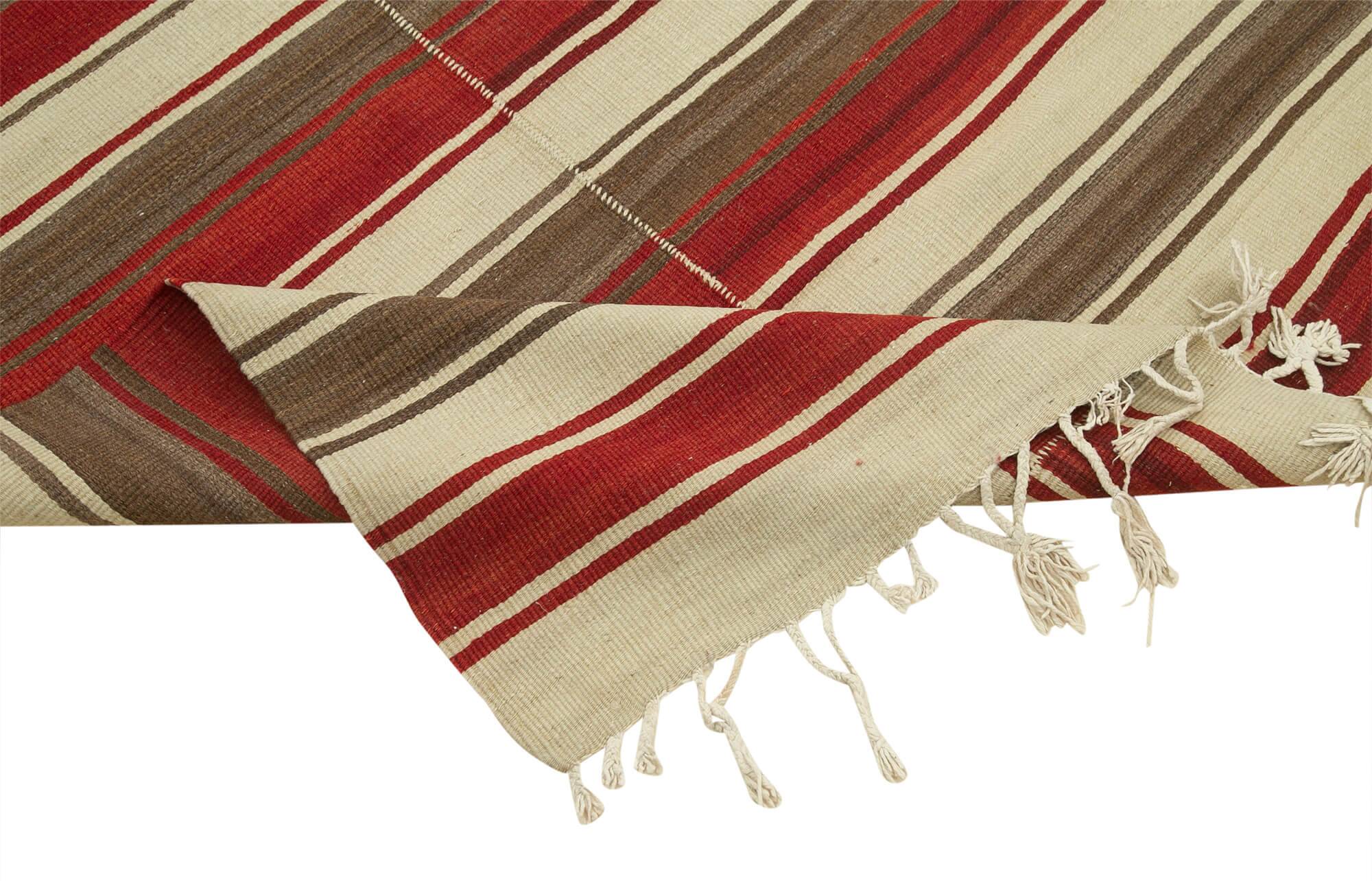 Turkish Handmade Vintage Anatolian Kilim 111 cm x 330 cm