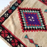 Moroccan Berber rug Azilal vintage 2.54x1.02m