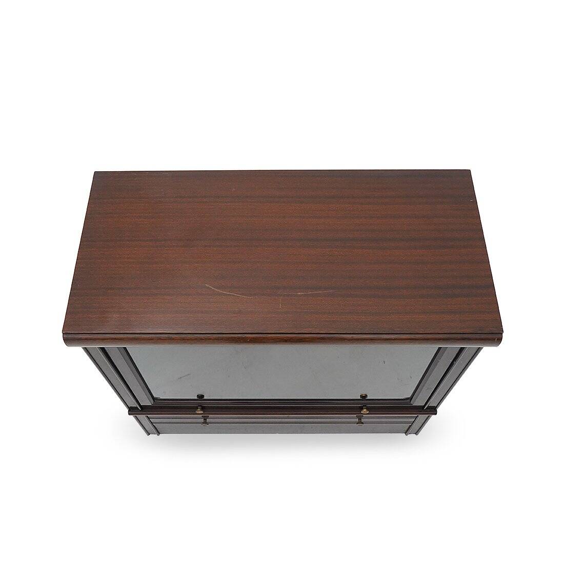 1970s buffet with glass door and drawer