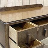 English Chippendale oak desk from the 1930s